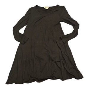 TMG Large Long Sleeve Black Mini Dress